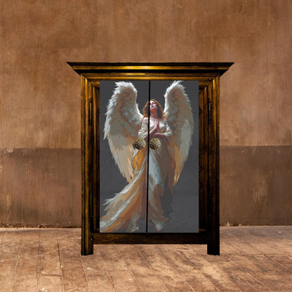 Angel Decoupage Paper. Transform your DIY projects with this exquisite Angel Decoupage Paper, perfect for furniture upcycling, home decor, and Christmas crafts. Designed for creative enthusiasts and interior decorators alike, this high-quality rice paper allows you to add a touch of elegance and artistry to any surface. Whether refurbishing vintage furniture, crafting unique wall art, or creating festive holiday decorations, this decoupage paper opens up endless creative possibilities.