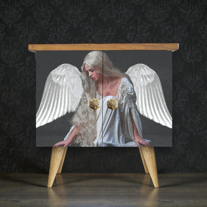 This stunning decoupage paper features an angelic design that brings a sense of peace and charm to your projects. Transform your DIY projects with this exquisite Angel Decoupage Paper, perfect for furniture upcycling, home decor, and Christmas crafts.  This rice paper adds a touch of elegance and artistry to any surface. Whether refurbishing vintage furniture, crafting unique wall art, or creating festive holiday decorations, this decoupage paper opens up endless creative possibilities.