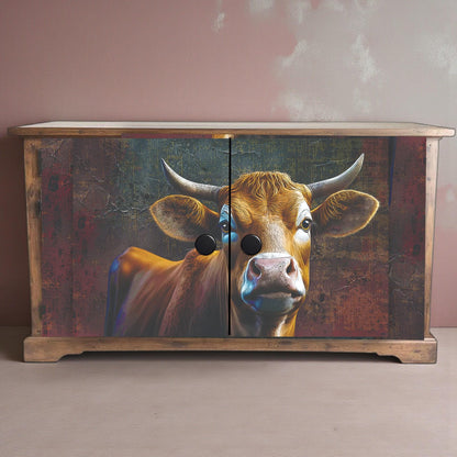 Highland Cow Decoupage Paper for Countryside Decor. Upcycle Furniture with this Paper Napkin. Transform your furniture and craft projects with our Highland Cow  Decoupage Paper, designed to bring authentic countryside charm to your space. This rustic tissue paper is perfect for upcycling tired furniture, adding a unique touch to wall decor, or enhancing your rustic DIY crafts. What sets this decoupage paper apart is its detailed highland cow design, crafted to evoke country side decor style