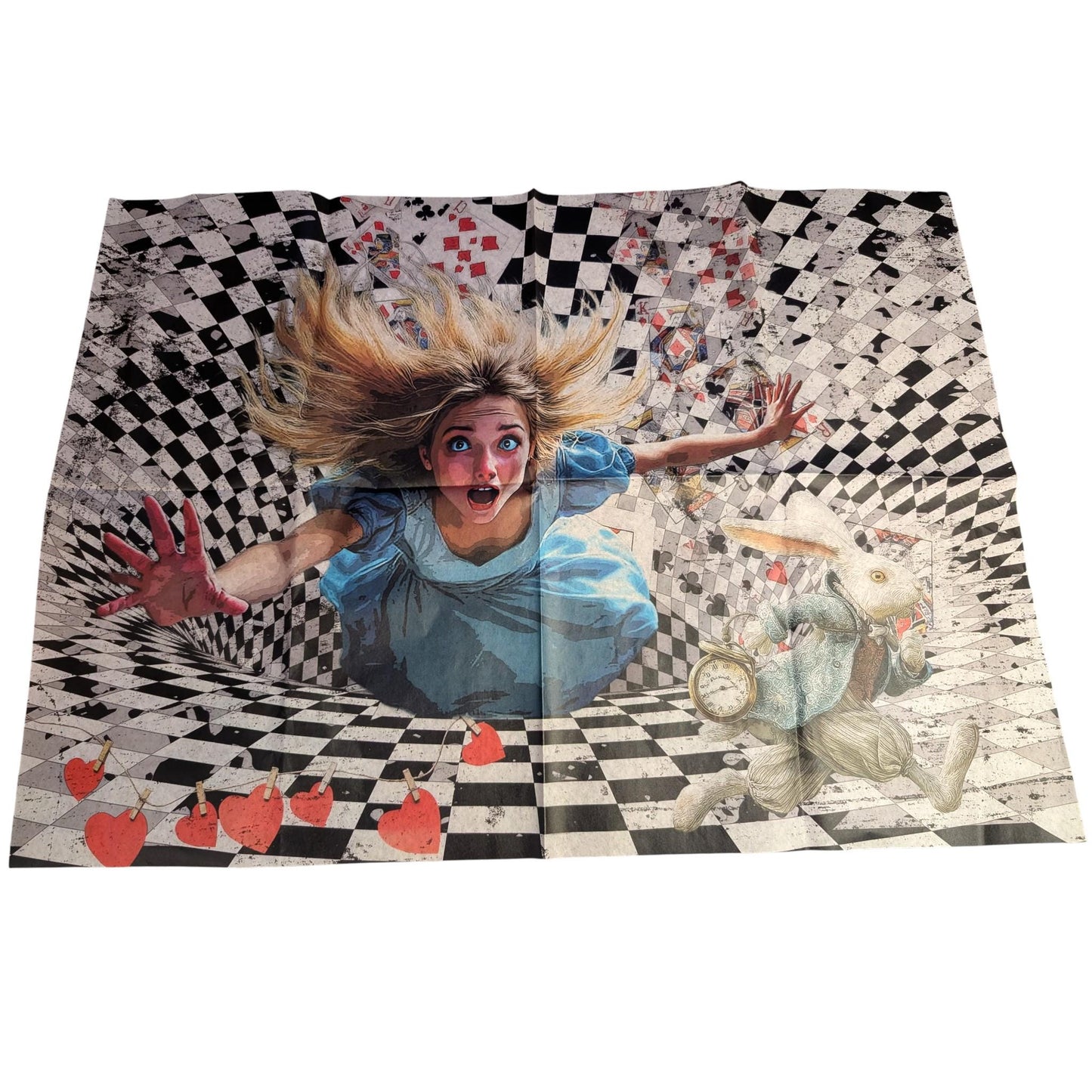 Discover the magic of storytelling with our Alice in Wonderland Decoupage Paper, a vibrant and whimsical addition to your DIY craft supplies. Perfect for adding a touch of fairy core charm to your projects, this high-quality tissue paper features detailed and colorful designs inspired by Lewis Carroll’s beloved characters and scenes. Whether you're creating whimsical home decor, themed party decorations, or unique craft pieces, this decoupage paper brings a splash of fantasy  to every project.