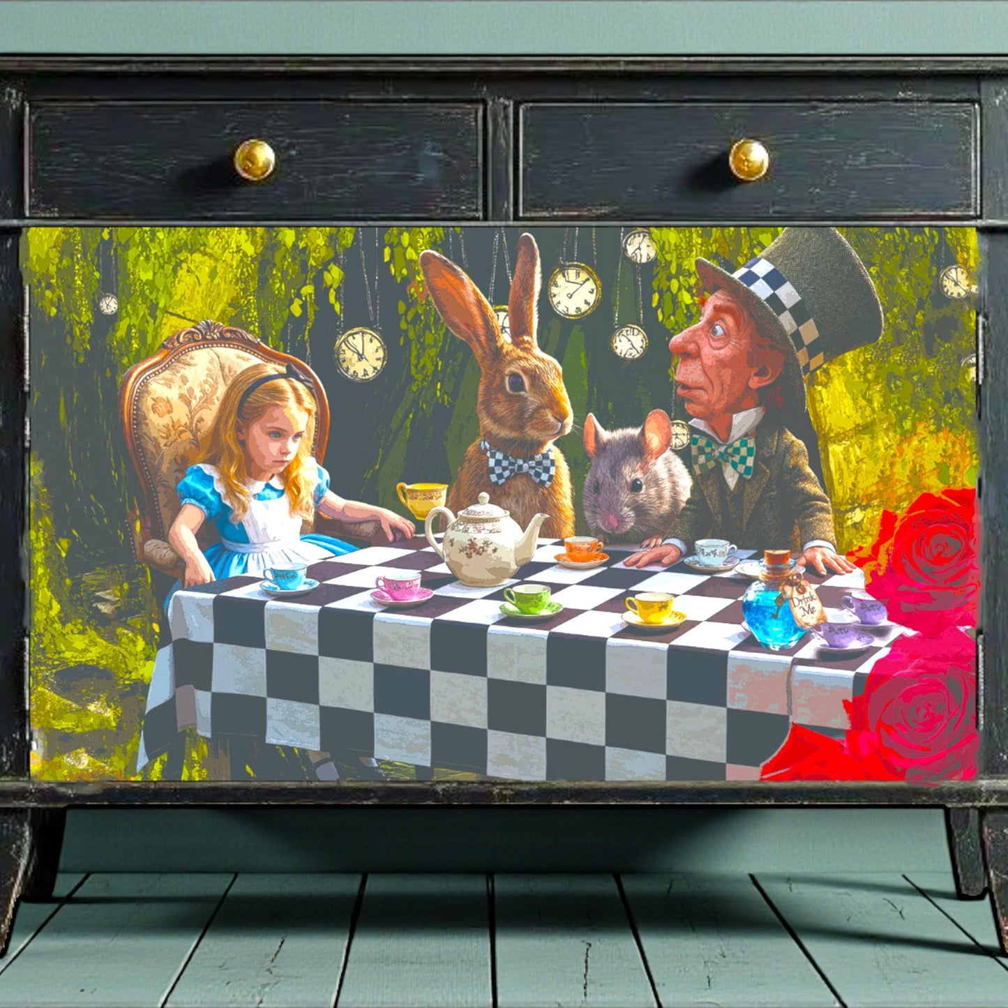 Discover the magic of storytelling with our Alice in Wonderland Decoupage Paper, a vibrant and whimsical addition to your DIY craft supplies. Perfect for adding a touch of fairy core charm to your projects, this high-quality tissue paper features detailed and colorful designs inspired by Lewis Carroll’s beloved characters and scenes. Whether you're creating whimsical home decor, themed party decorations, or unique craft pieces, this decoupage paper brings a splash of fantasy to every project.