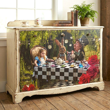 Discover the magic of storytelling with our Alice in Wonderland Decoupage Paper, a vibrant and whimsical addition to your DIY craft supplies. Perfect for adding a touch of fairy core charm to your projects, this high-quality tissue paper features detailed and colorful designs inspired by Lewis Carroll’s beloved characters and scenes. Whether you're creating whimsical home decor, themed party decorations, or unique craft pieces, this decoupage paper brings a splash of fantasy to every project.
