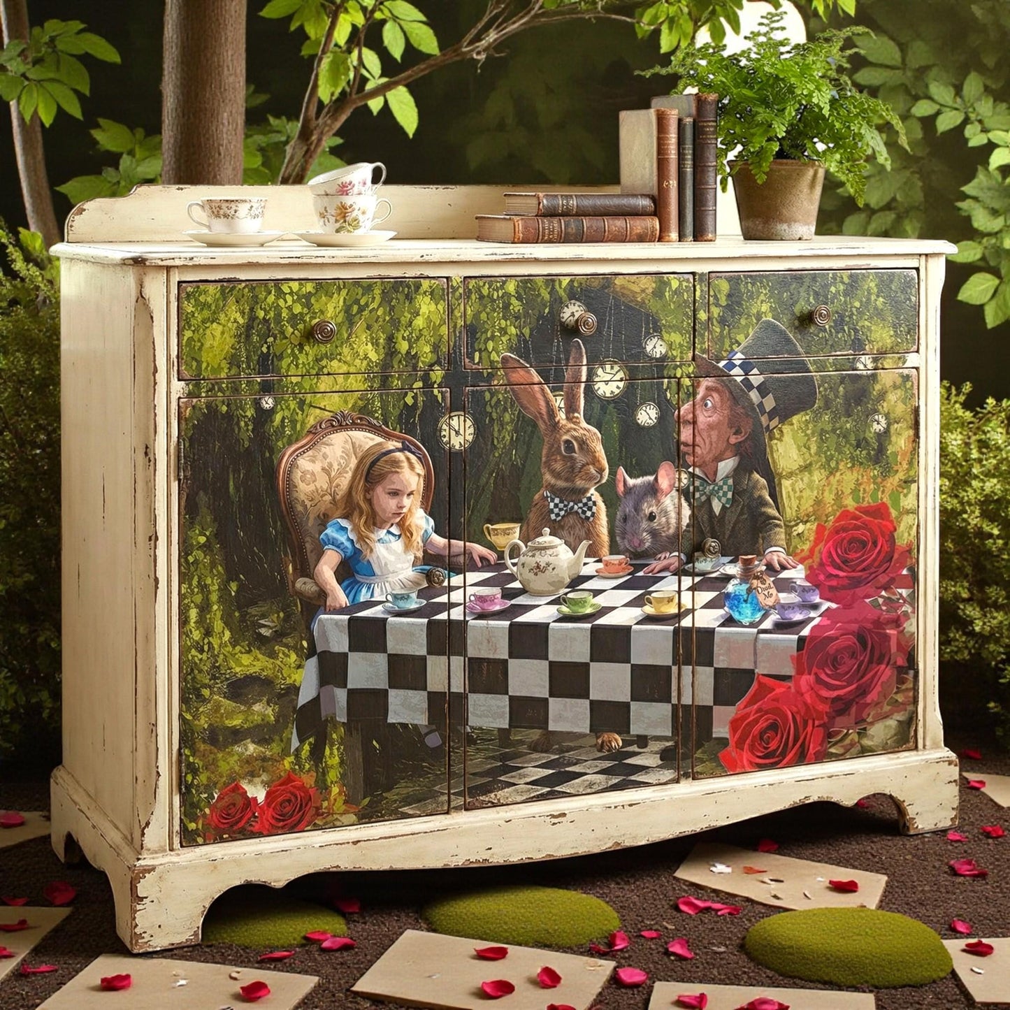 Discover the magic of storytelling with our Alice in Wonderland Decoupage Paper, a vibrant and whimsical addition to your DIY craft supplies. Perfect for adding a touch of fairy core charm to your projects, this high-quality tissue paper features detailed and colorful designs inspired by Lewis Carroll’s beloved characters and scenes. Whether you're creating whimsical home decor, themed party decorations, or unique craft pieces, this decoupage paper brings a splash of fantasy to every project.