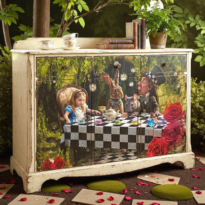 Discover the magic of storytelling with our Alice in Wonderland Decoupage Paper, a vibrant and whimsical addition to your DIY craft supplies. Perfect for adding a touch of fairy core charm to your projects, this high-quality tissue paper features detailed and colorful designs inspired by Lewis Carroll’s beloved characters and scenes. Whether you're creating whimsical home decor, themed party decorations, or unique craft pieces, this decoupage paper brings a splash of fantasy to every project.