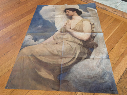 Elevate your creative projects with this exquisite Vintage Angel Decoupage Paper, a large tissue perfect for furniture upcycling, home decor, and art embellishments. Featuring timeless vintage angel paintings alongside elegant depictions of women, this decoupage tissue brings a touch of ethereal beauty and vintage charm to any surface. Designed for DIY enthusiasts, crafters, and interior decorators, this high-quality rice paper is ideal for transforming ordinary furniture into stunning  pieces.
