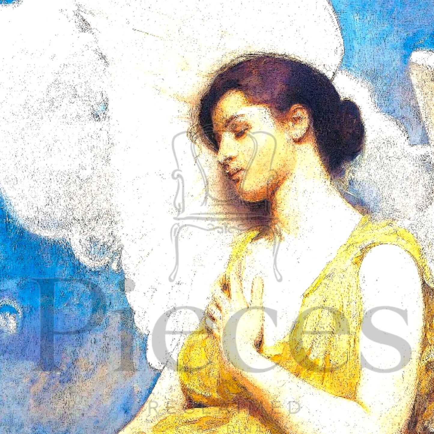 Elevate your creative projects with this exquisite Vintage Angel Decoupage Paper, a large tissue perfect for furniture upcycling, home decor, and art embellishments. Featuring timeless vintage angel paintings alongside elegant depictions of women, this decoupage tissue brings a touch of ethereal beauty and vintage charm to any surface. Designed for DIY enthusiasts, crafters, and interior decorators, this high-quality rice paper is ideal for transforming ordinary furniture into stunning  pieces.