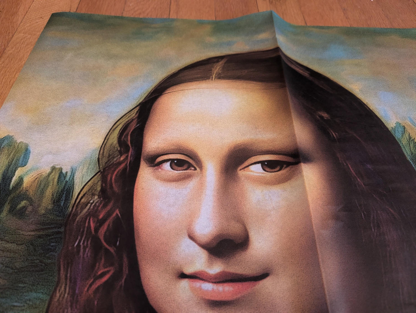 Transform your furniture and art projects with this stunning, large decoupage paper featuring a color-enhanced reproduction of Leonardo da Vinci's iconic Mona Lisa. Crafted from high-quality tissue paper. This decoupage paper Mona Lisa print, provide ample material for creative DIY upcycling and home remodeling. The delicate yet durable tissue allows for seamless layering and easy application on wood, metal, glass, and more, making it perfect for both DIY enthusiasts and professional crafters.