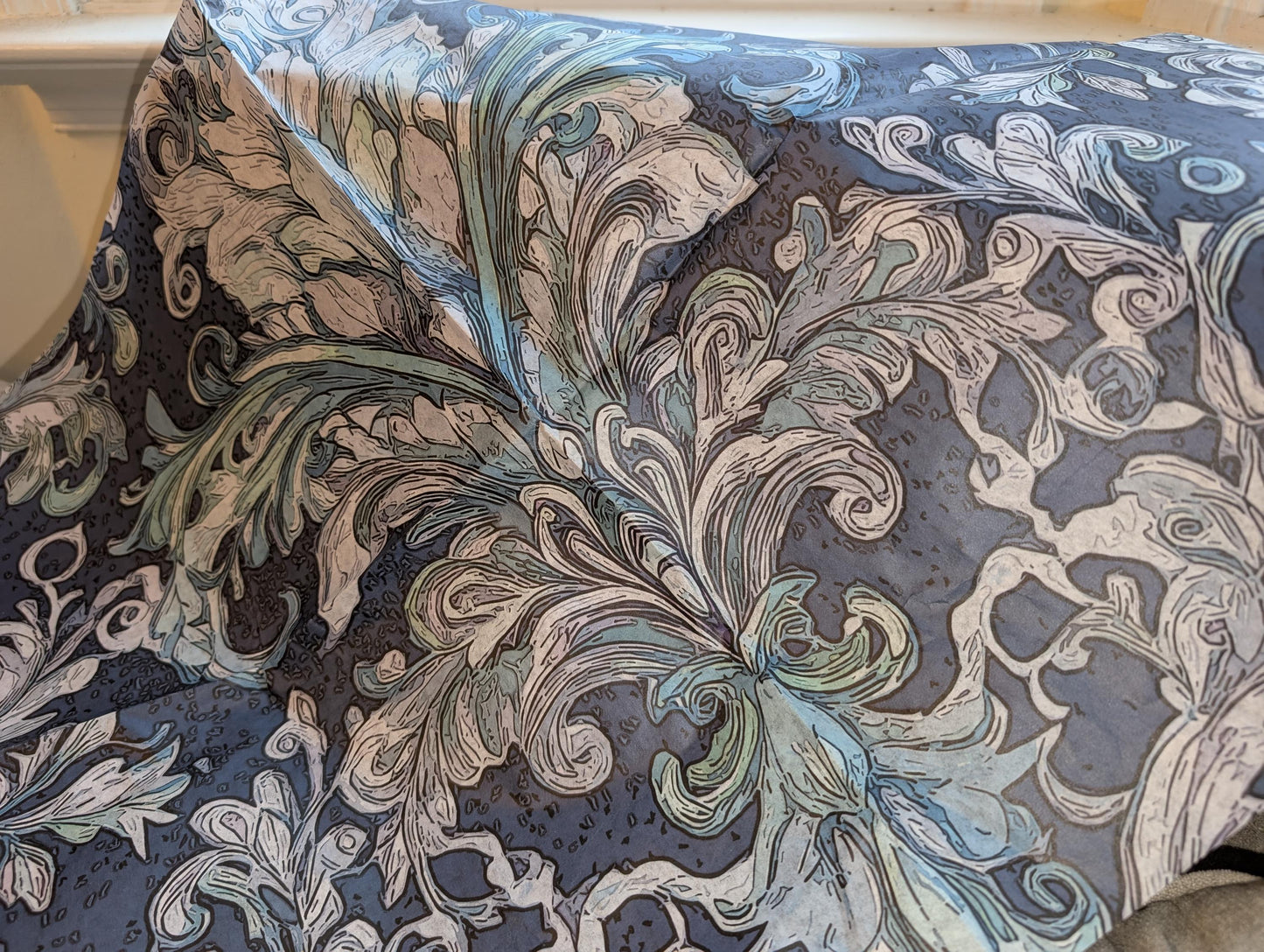 Transform your furniture and craft projects with our stunning Decoupage Paper for Furniture, featuring vibrant multi-color floral damask patterns in plum, teal, and purple hues. Designed specifically for DIY upcycling, furniture makeovers, scrapbooking, and home decor, this tissue paper adds a touch of elegance and artistic flair to any surface. The eye-catching damask designs are perfect for creating personalized, one-of-a-kind pieces that stand out.