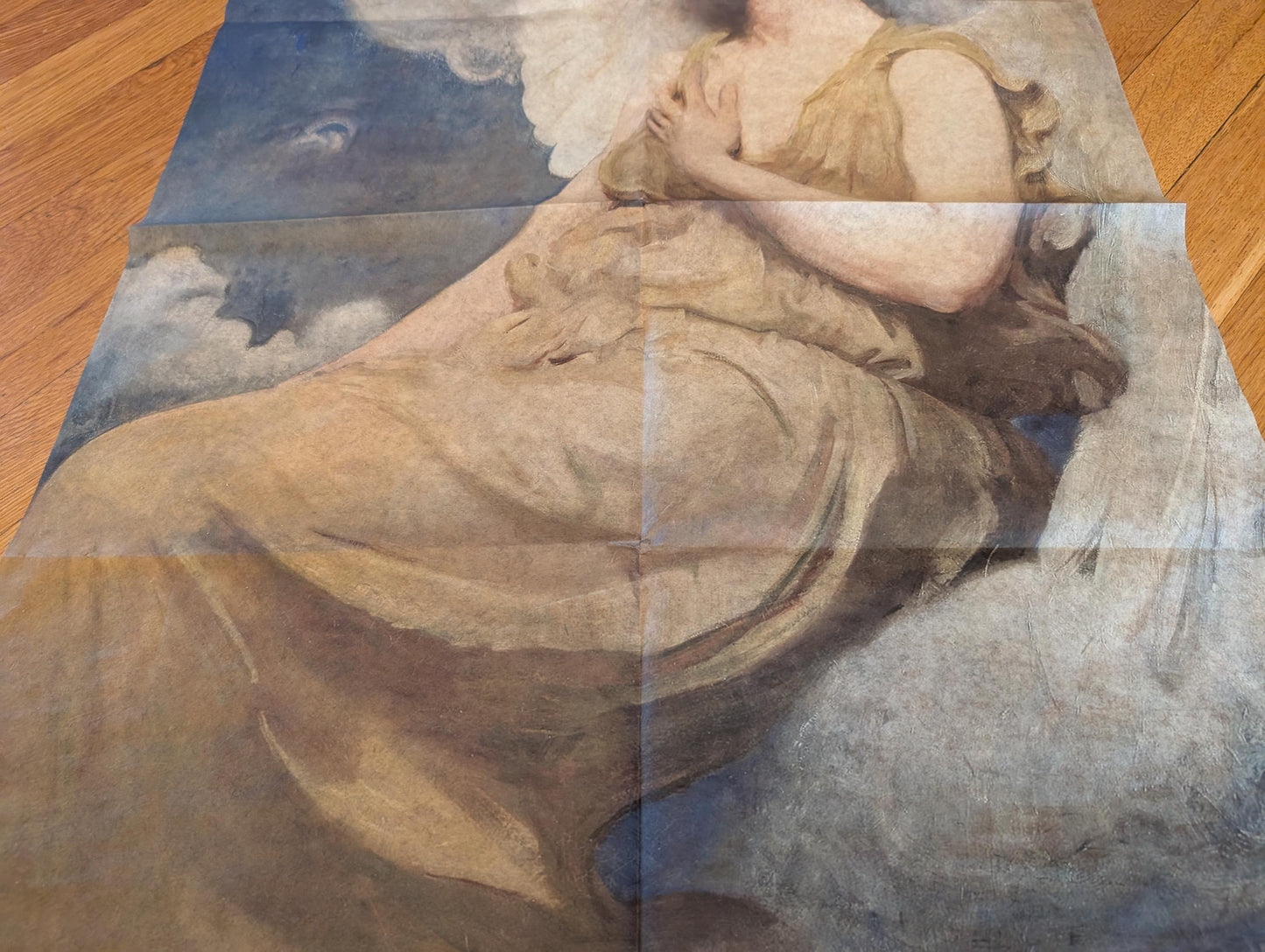 Elevate your creative projects with this exquisite Vintage Angel Decoupage Paper, a large tissue perfect for furniture upcycling, home decor, and art embellishments. Featuring timeless vintage angel paintings alongside elegant depictions of women, this decoupage tissue brings a touch of ethereal beauty and vintage charm to any surface. Designed for DIY enthusiasts, crafters, and interior decorators, this high-quality rice paper is ideal for transforming ordinary furniture into stunning  pieces.