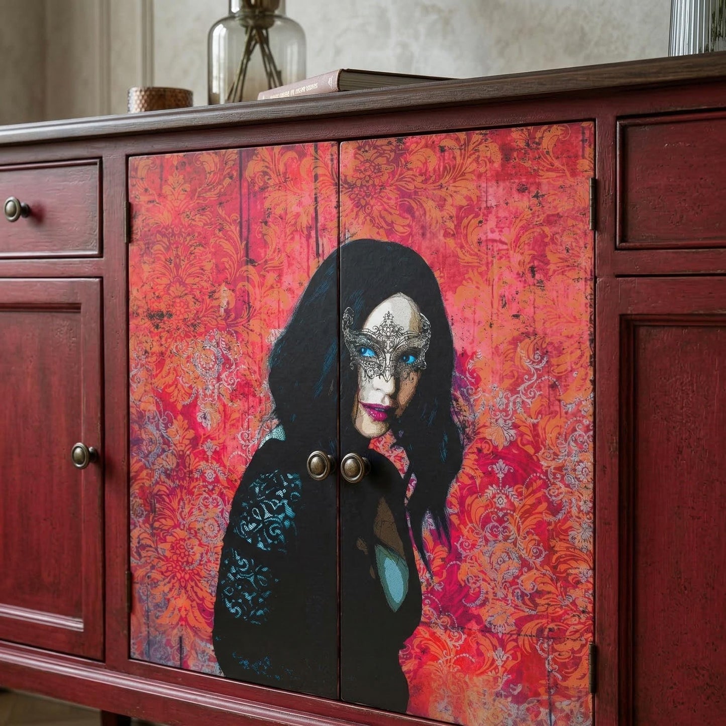 Elegant Woman Decoupage Paper: Large Rice Paper for DIY Crafts