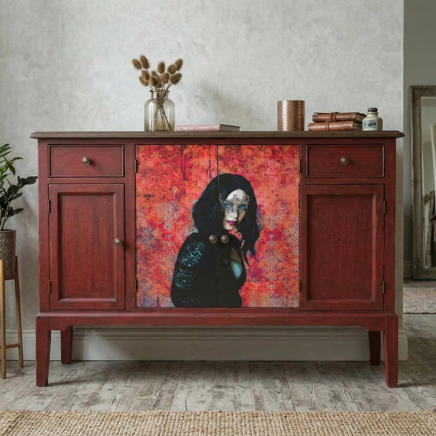 Elegant Woman Decoupage Paper: Large Rice Paper for DIY Crafts