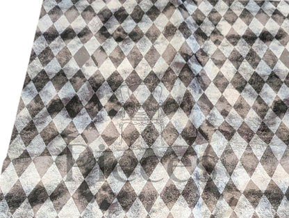 Decoupage paper black and white distressed diamond seamless pattern. Paper Transform your DIY projects with this stunning Large Decoupage Paper featuring a classic diamond distressed seamless pattern in bold black and white. Perfect for crafters, home decorators, and upcycling enthusiasts, this tissue paper elevate furniture, home decor, and craft projects into personalized masterpieces. Perfect for redesigning vintage furniture, creating unique wall art, or embellishing glass and metal surface.