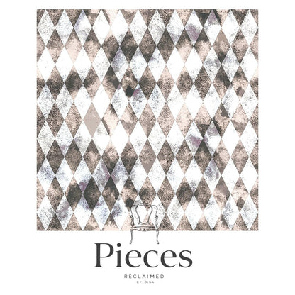 Decoupage paper black and white distressed diamond seamless pattern. Paper Transform your DIY projects with this stunning Large Decoupage Paper featuring a classic diamond distressed seamless pattern in bold black and white. Perfect for crafters, home decorators, and upcycling enthusiasts, this tissue paper elevate furniture, home decor, and craft projects into personalized masterpieces. Perfect for redesigning vintage furniture, creating unique wall art, or embellishing glass and metal surface.