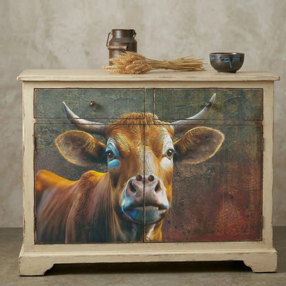 Decoupage paper. Transform your furniture and craft projects with our Highland Cow  Decoupage Paper, designed to bring authentic countryside charm to your space. This rustic tissue paper is perfect for upcycling tired furniture, adding a unique touch to wall decor, or enhancing your rustic DIY crafts. What sets this decoupage paper apart is its detailed highland cow design, crafted to evoke the freedom and spirit of farm life, making your creations truly stand out with genuine character.