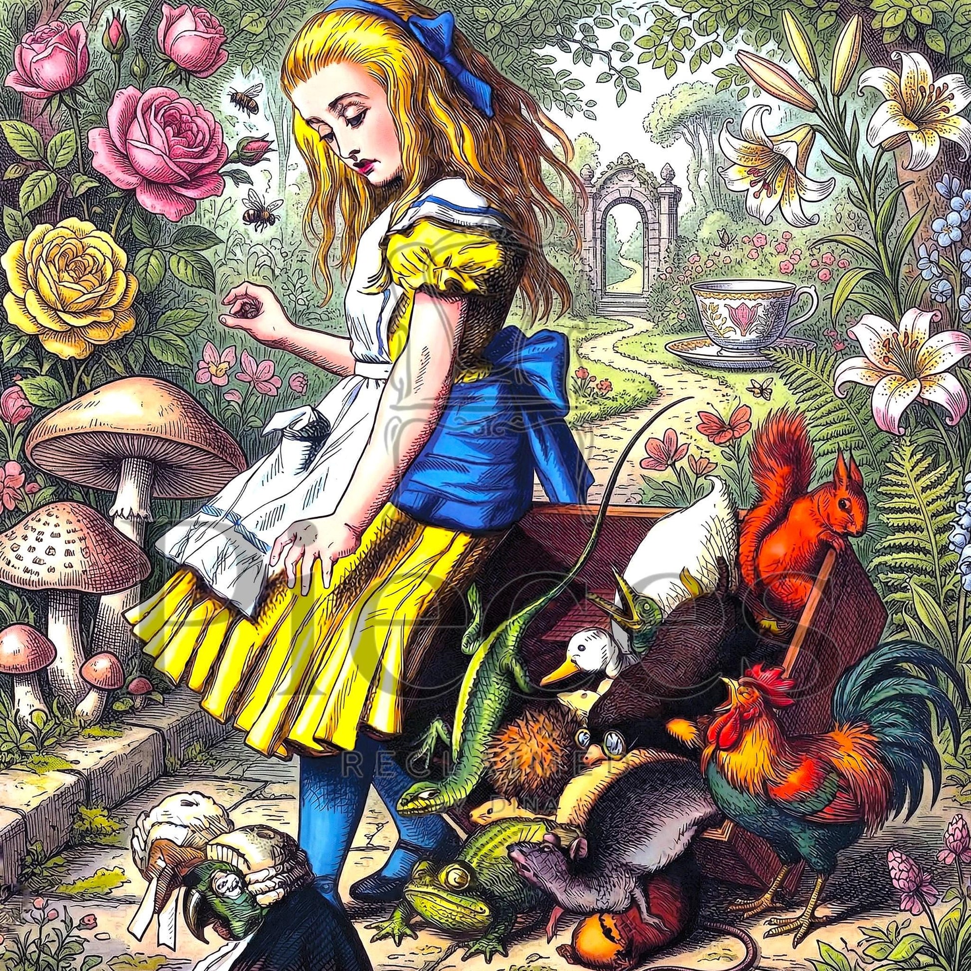 Discover the magic of storytelling with our Alice in Wonderland Decoupage Paper, a vibrant and whimsical addition to your DIY craft supplies. Perfect for adding a touch of fairy core charm to your projects, this high-quality tissue paper features detailed and colorful designs inspired by Lewis Carroll’s beloved characters and scenes. Whether you're creating whimsical home decor, themed party decorations, or unique craft pieces, this decoupage paper brings a splash of fantasy and imagination