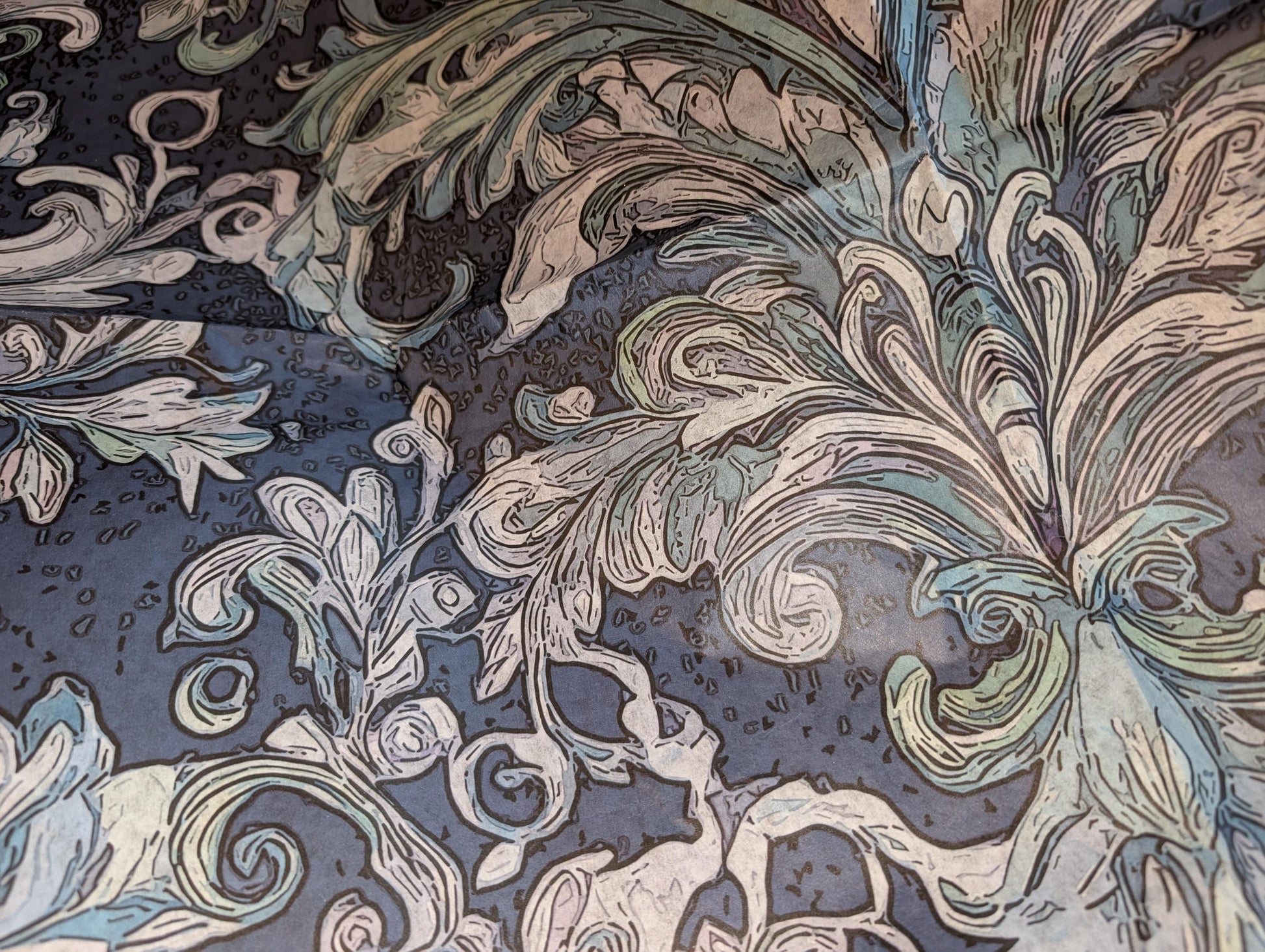 Transform your furniture and craft projects with our stunning Decoupage Paper for Furniture, featuring vibrant multi-color floral damask patterns in plum, teal, and purple hues. Designed specifically for DIY upcycling, furniture makeovers, scrapbooking, and home decor, this tissue paper adds a touch of elegance and artistic flair to any surface. The eye-catching damask designs are perfect for creating personalized, one-of-a-kind pieces that stand out.