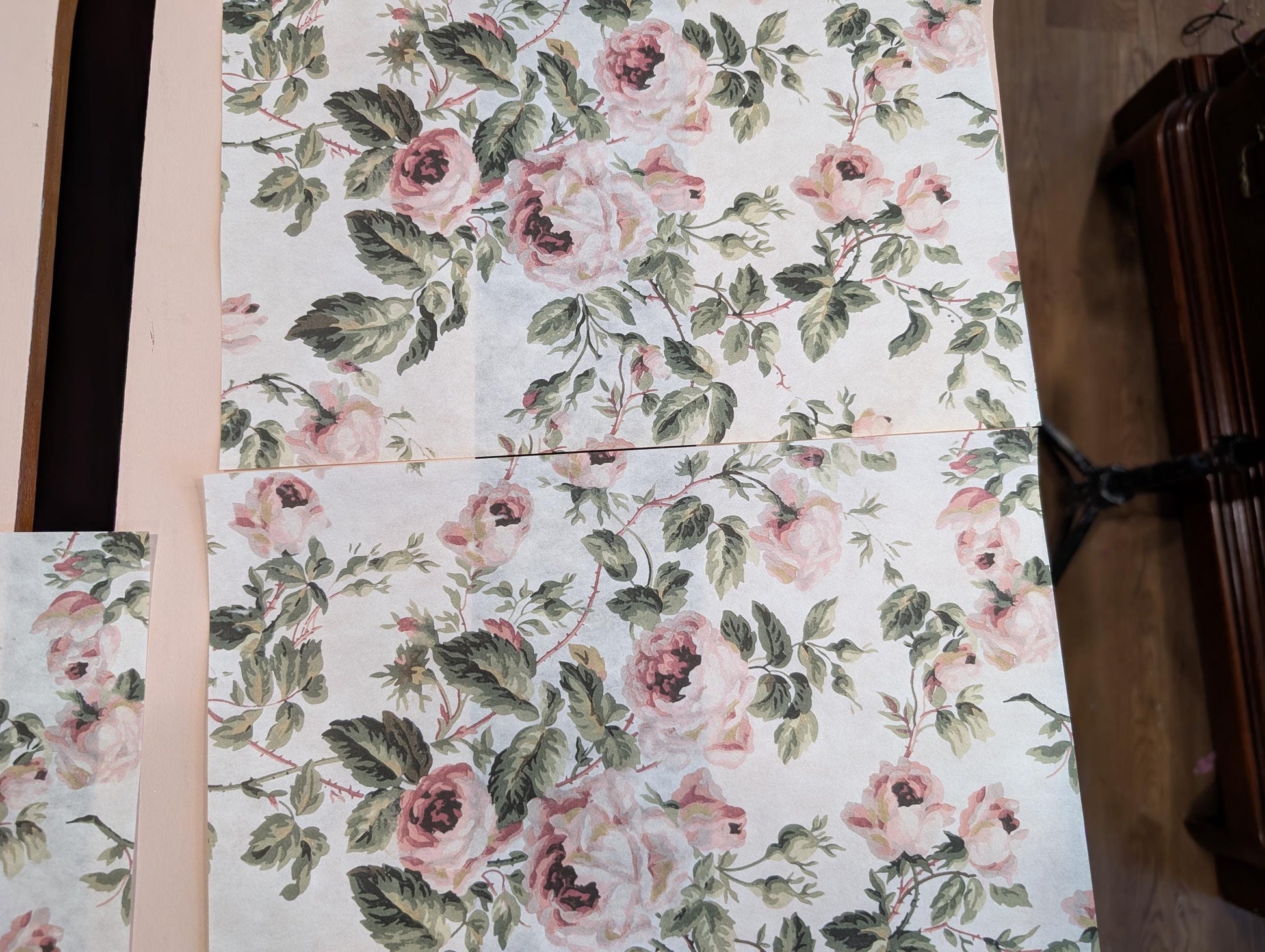 Seamless Pattern Floral Decoupage Paper for Furniture Upcycling. Transform your furniture and crafts with our  Floral Decoupage Paper, a perfect DIY craft supply for home decor makeovers. Seamless floral patter. This vibrant tissue paper features an eye-catching floral design that brings a fresh, artistic touch to any project. Created by Pieces Reclaimed by Dina, this decoupage paper is ideal for upcycling furniture, creating custom decor pieces, or adding floral flair to your craft portfolio.