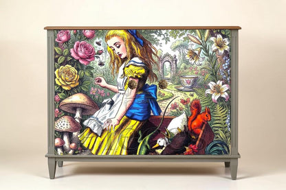Discover the magic of storytelling with our Alice in Wonderland Decoupage Paper, a vibrant and whimsical addition to your DIY craft supplies. Perfect for adding a touch of fairy core charm to your projects, this high-quality tissue paper features detailed and colorful designs inspired by Lewis Carroll’s beloved characters and scenes. Whether you're creating whimsical home decor, themed party decorations, or unique craft pieces, this decoupage paper brings a splash of fantasy and imagination