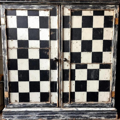Large Decoupage Paper: Checkerboard Pattern Black and White Upcycling Tissue. Featuring a  checkerboard pattern in  black and white. Perfect for crafters, decorators, and upcycling enthusiasts, this high-quality tissue paper allows you to effortlessly elevate furniture, home decor, and craft pieces into personalized masterpieces. Whether you're redesigning vintage furniture, creating unique wall art, or embellishing glass and metal surfaces, this versatile decoupage paper is your go-to choice