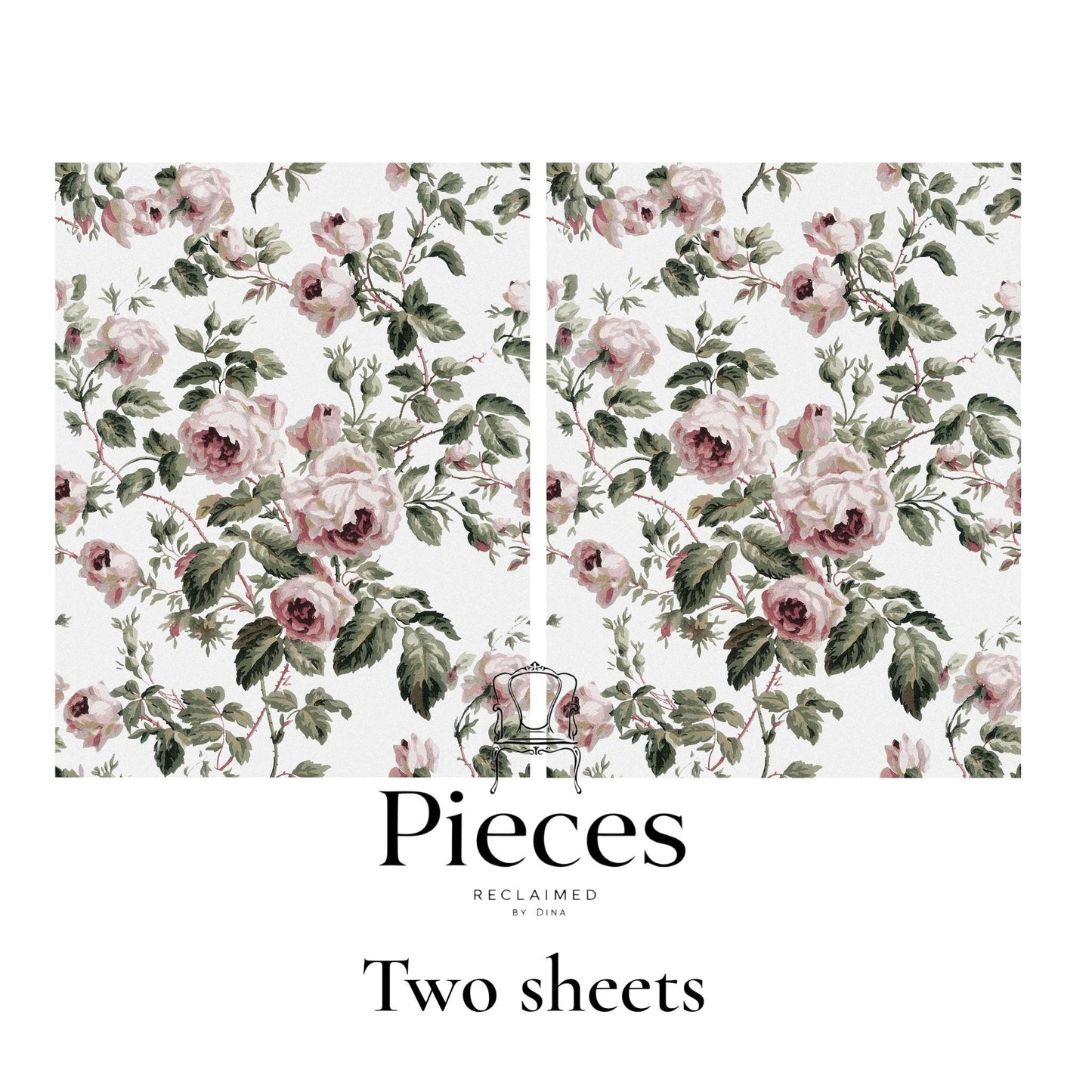 Seamless Pattern Floral Decoupage Paper for Furniture Upcycling. Transform your furniture and crafts with our  Floral Decoupage Paper, a perfect DIY craft supply for home decor makeovers. Seamless floral patter. This vibrant tissue paper features an eye-catching floral design that brings a fresh, artistic touch to any project. Created by Pieces Reclaimed by Dina, this decoupage paper is ideal for upcycling furniture, creating custom decor pieces, or adding floral flair to your craft portfolio.