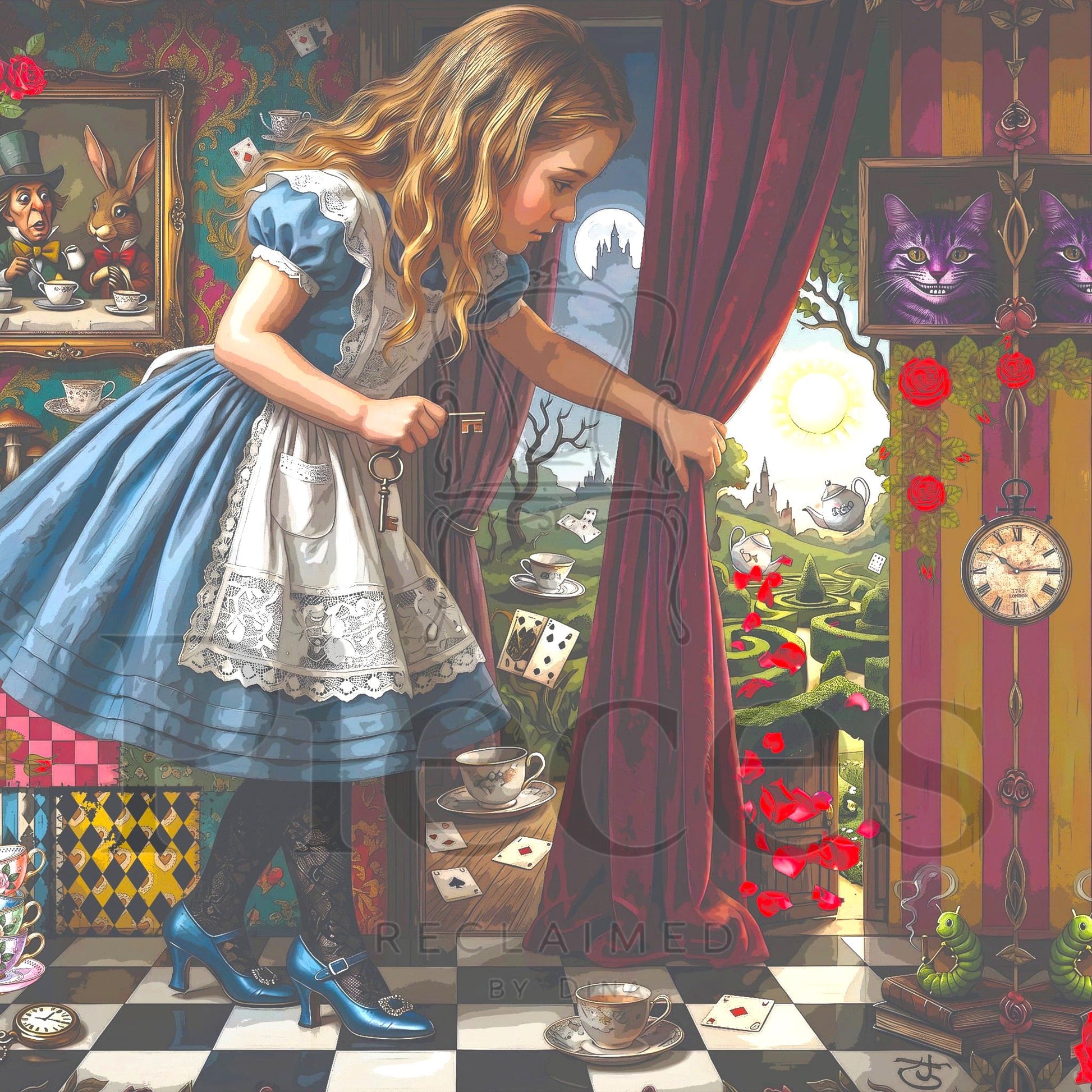 Discover the magic of storytelling with our Alice in Wonderland Decoupage Paper, a vibrant and whimsical addition to your DIY craft supplies. Perfect for adding a touch of fairy core charm to your projects, this high-quality tissue paper features detailed and colorful designs inspired by Lewis Carroll’s beloved characters and scenes. Whether you're creating whimsical home decor, themed party decorations, or unique craft pieces, this decoupage paper brings a splash of fantasy and imagination