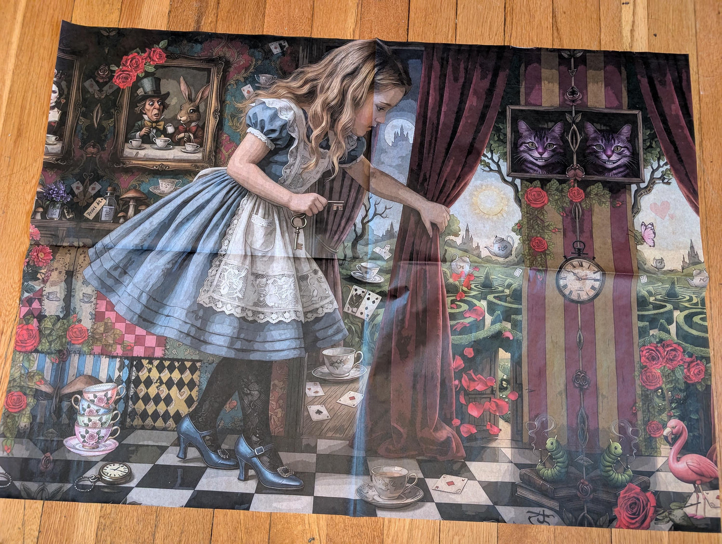 Discover the magic of storytelling with our Alice in Wonderland Decoupage Paper, a vibrant and whimsical addition to your DIY craft supplies. Perfect for adding a touch of fairy core charm to your projects, this high-quality tissue paper features detailed and colorful designs inspired by Lewis Carroll’s beloved characters and scenes. Whether you're creating whimsical home decor, themed party decorations, or unique craft pieces, this decoupage paper brings a splash of fantasy and imagination