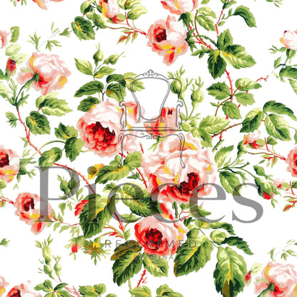Seamless Pattern Floral Decoupage Paper for Furniture Upcycling. Transform your furniture and crafts with our  Floral Decoupage Paper, a perfect DIY craft supply for home decor makeovers. Seamless floral patter. This vibrant tissue paper features an eye-catching floral design that brings a fresh, artistic touch to any project. Created by Pieces Reclaimed by Dina, this decoupage paper is ideal for upcycling furniture, creating custom decor pieces, or adding floral flair to your craft portfolio.