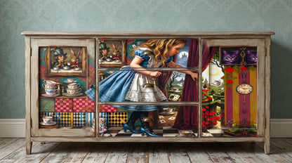 Discover the magic of storytelling with our Alice in Wonderland Decoupage Paper, a vibrant and whimsical addition to your DIY craft supplies. Perfect for adding a touch of fairy core charm to your projects, this high-quality tissue paper features detailed and colorful designs inspired by Lewis Carroll’s beloved characters and scenes. Whether you're creating whimsical home decor, themed party decorations, or unique craft pieces, this decoupage paper brings a splash of fantasy and imagination