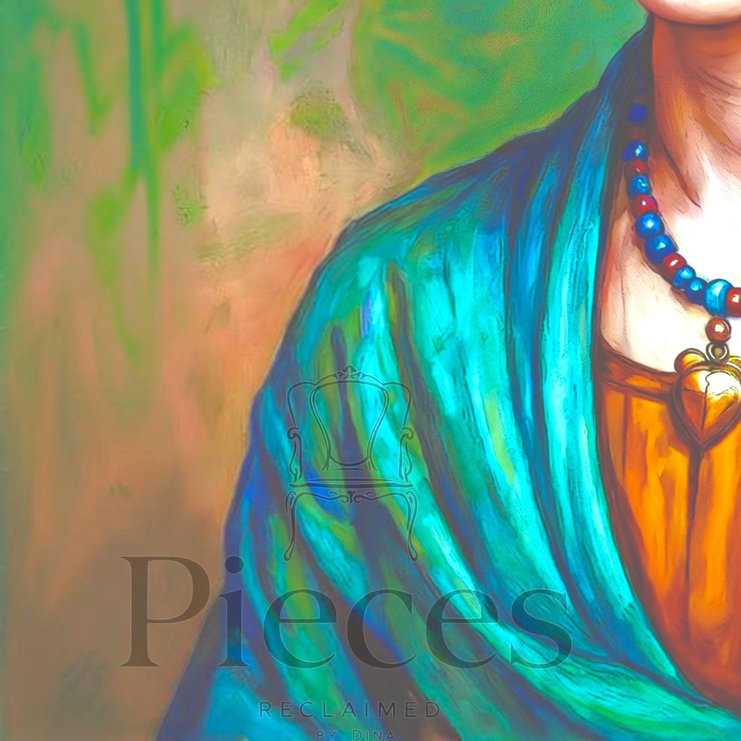 Frida Kahlo Decoupage Paper | Mexican Folk Art Tissue Paper for Crafts, Home Decor, and  Wall Art. Bring vibrant Mexican folk art into your creative projects with this stunning Frida Kahlo Decoupage Paper. Designed as a high-quality tissue paper, this 8.5 by 11-inch sheet features a captivating depiction of the iconic artist, perfect for adding a touch of retro elegance and modern flair to your home decor, crafts, and DIY masterpieces. Mexican folk wall art. Frida print. Frida Kahlo wall art