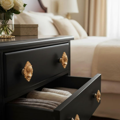 Add a touch of gothic elegance to your furniture with this stunning 3D-printed Cameo Cabinet Drawer Pull. Designed to elevate your cabinetry, this drawer knob combines vintage charm with modern craftsmanship, making it perfect for furniture hardware, wardrobe handles, kitchen hardware, and bathroom remodels. Crafted with attention to detail, this gothic-inspired drawer pull features intricate carved accents that evoke a sense of timeless sophistication.