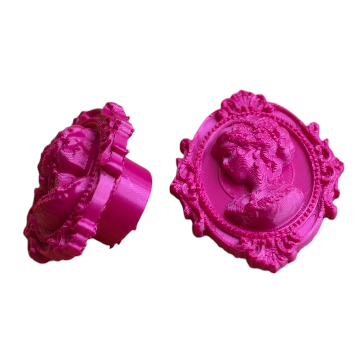 Add a touch of gothic elegance to your furniture with this stunning 3D-printed Cameo Cabinet Drawer Pull. Designed to elevate your cabinetry, this drawer knob combines vintage charm with modern craftsmanship, making it perfect for furniture hardware, wardrobe handles, kitchen hardware, and bathroom remodels. Crafted with attention to detail, this gothic-inspired drawer pull features intricate carved accents that evoke a sense of timeless sophistication.