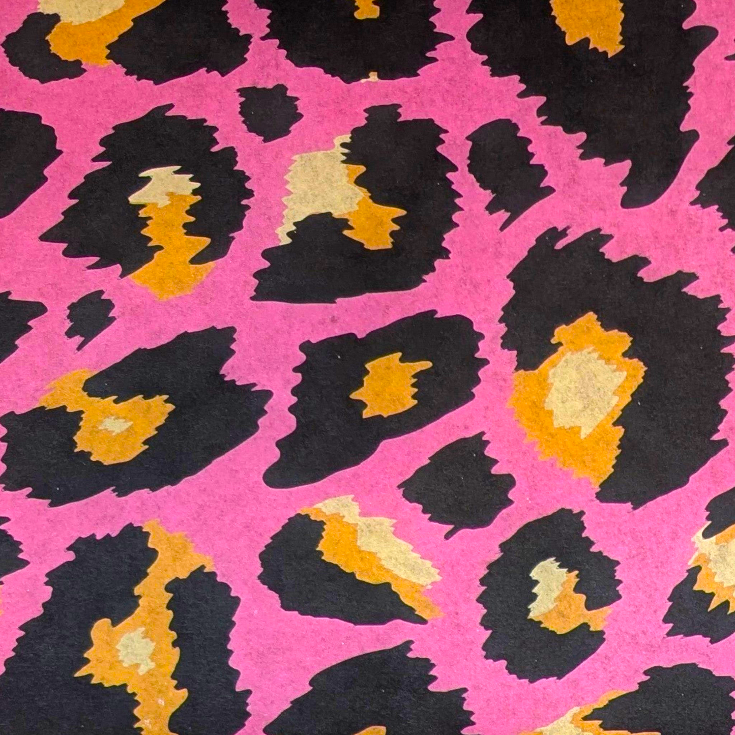 Decoupage Paper - Hot Pink Leopard  Print Tissue Paper for Furniture Upcycling and Mixed Media Art