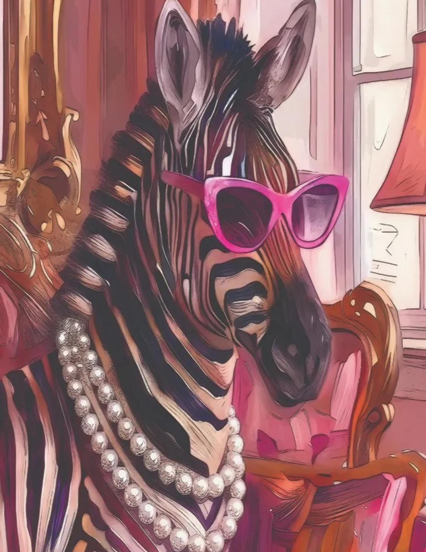 Fun Zebra Decoupage Paper for Furniture, Crafts & DIY Projects