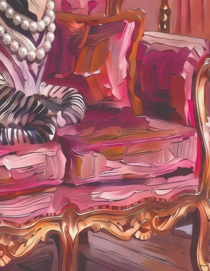Fun Zebra Decoupage Paper for Furniture, Crafts & DIY Projects