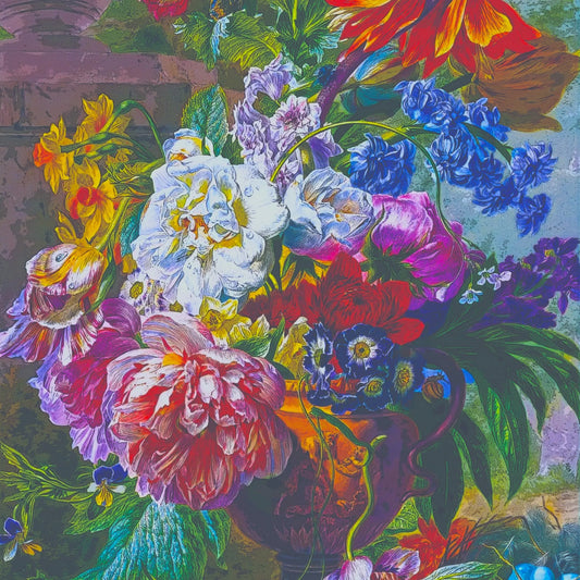 Decoupage Paper-  Vintage Floral Tissue Sheet Pieces Reclaimed