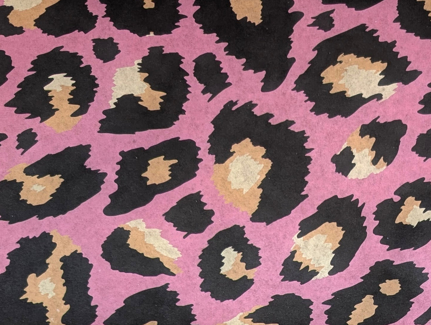 Pieces Reclaimed pink leopard print tissue paper for decoupage and furniture upcycling projects