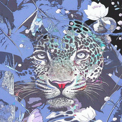 purple fairy core decoupage paper for a magical tiger in the jungle 