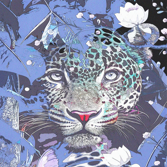 purple fairy core decoupage paper for a magical tiger in the jungle 